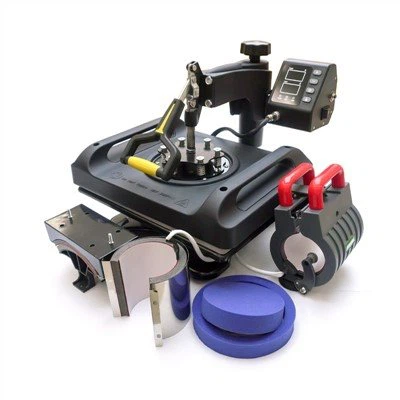 Máquina de impresión de camiseta de taza